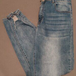 Distressed Faded Jeans